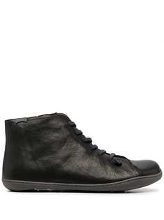 Camper chunky lace-up leather boots