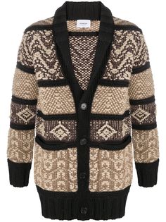Dondup panelled knit cardigan