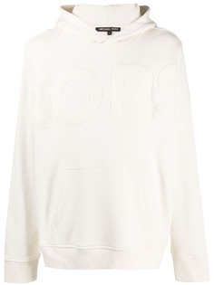 Michael Kors towelling-logo hooded sweatshirt