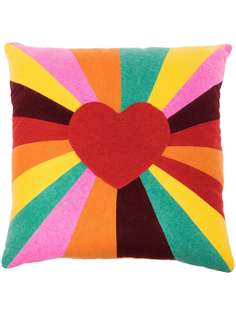 The Elder Statesman Tes Ray Love cashmere cushion