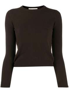 Extreme Cashmere rib-trimmed fitted jumper