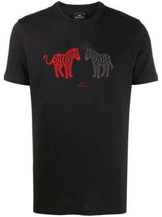 PS Paul Smith футболка Devil Angel Zebra с короткими рукавами