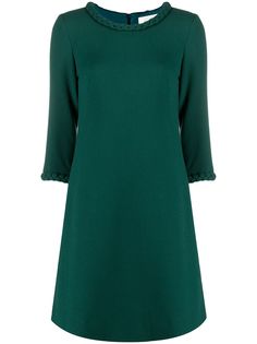 Goat Erin braided-neck shift dress