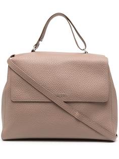 Orciani large leather tote bag