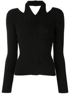 Jonathan Simkhai Leah Cut-Out Cable Knit Jumper
