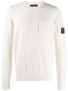 Stone Island Shadow Project logo patch knit jumper