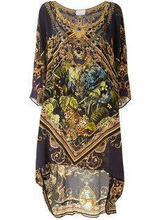 Camilla scoop nack flared dress