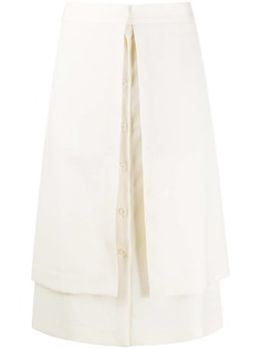 Lemaire split panel skirt