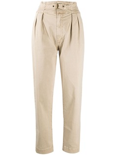 Mother high-waisted twill trousers