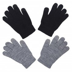 Перчатки Icepeak Highland, 2 пары, черный, серый