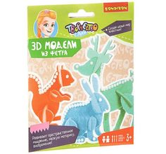 Набор для творчества Bondibon 3D пазлы из фетра (животные)