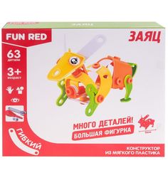 Конструктор гибкий Fun Red Заяц, (63 дет.)