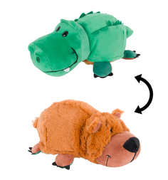 Мягкая игрушка Вывернушки 1Toy Аллигатор-Медведь 20 см