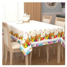 Скатерть Сирень 18241 120х145 см белый