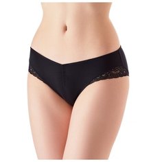 Lowry Трусы бикини с кружевными вставками, размер XL, черный