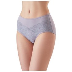 Lowry Трусы слипы макси с кружевом, размер 5XL, серый