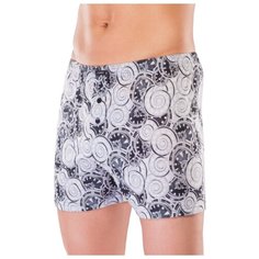 Lowry Трусы шорты классической посадки с рисунком, размер XXL, серый