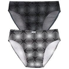 Lowry Набор трусов слипы классической посадки, 2 шт., размер S, черный/белый