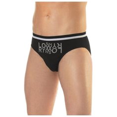 Lowry Трусы слипы средней посадки, размер L, черный