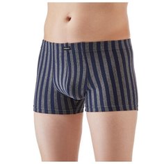 Lowry Трусы боксеры средней посадки, размер 5XL, синий/серый