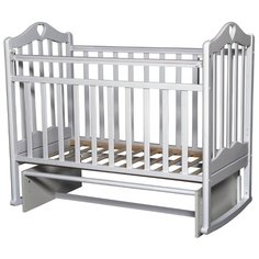 Кроватка Антел Каролина-3 (качалка), на полозьях белый