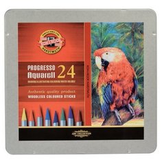 KOH-I-NOOR Карандаши акварельные Progresso, 24 цвета (8784024001PL)