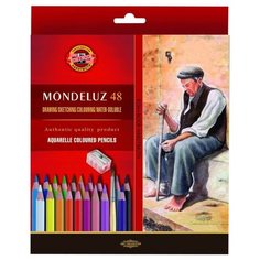 KOH-I-NOOR Карандаши акварельные Mondeluz, 48 цветов (3713048003KZ)