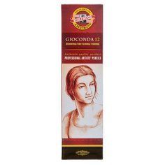 KOH-I-NOOR Карандаши пастельные Gioconda сепия коричневая темная 12 шт. (8804012001KS)