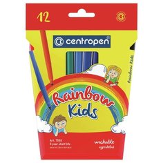 Centropen Набор фломастеров Rainbow Kids, 12 шт. (7550/12)