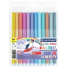 Centropen Набор фломастеров Colour World Pastel, 12 шт. (7550/TP-12)