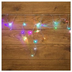 Гирлянда NEON-NIGHT Бахрома, 48 LED, 180х50 см, разноцветный/прозрачный провод