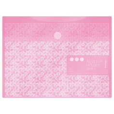 Berlingo Папка-конверт на липучке Starlight S А4, пластик, 10 штук розовый