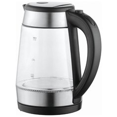 Чайник MAUNFELD MGK-1710GS, прозрачный/черный