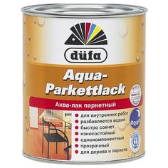 Лак Dufa Aqua-Parkettlack шелковисто-матовый акрил-уретановый бесцветный 2.5 л