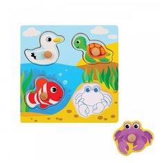 Рамка-вкладыш Mapacha Море (76791), 4 дет. голубой/желтый