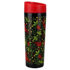 Термокружка Забава РК-0401М Рябина (0.4 л) черный/красный