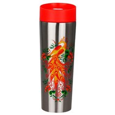 Термокружка Забава РК-0404М Жар-птица (0,4 л) серебристый