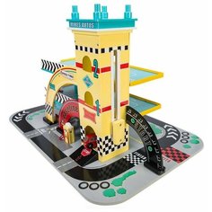 Le Toy Van Игровой набор парковка "Гараж Майка" TV420 бежевый/голубой