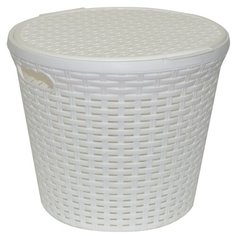Violet Корзина для белья Ротанг 30х35х35 см белый