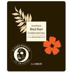 The Saem гидрогелевая маска Gem Miracle Black Pearl O2 Bubble, 27 г
