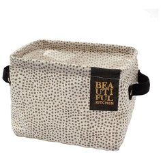 Этель Корзина Тропики леопард 20.5 х 16 х 14.5 см бежевый