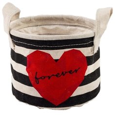 Этель Корзина Forever 14 х 12 см бежевый/черный