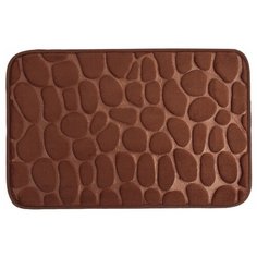 Коврик Доляна Галька, 40x60 см (4675266/4675265/4675264) коричневый