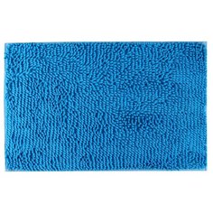 Коврик Доляна Букли длинные 50х78 см голубой