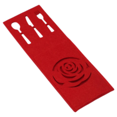 Конверт для столовых приборов Доляна Роза красный