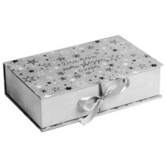 Коробка подарочная Дарите счастье Для тебя хоть звезды с неба 20 х 12,5 х 5 см серый