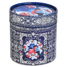 Коробка подарочная Дарите счастье Снегирь 14 х 13.5 см разноцветный