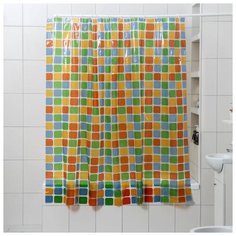 Штора для ванной Доляна Мозайка 180x180 мозайка