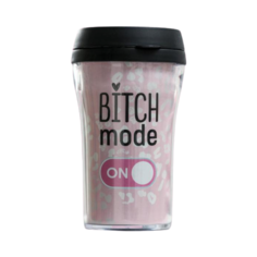 Термокружка Komandor Bitch mode (0.25 л) розовый