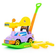 Каталка-качалка Molto Пикап (63083 / 63090 / 63106) со звуковыми эффектами сиреневый